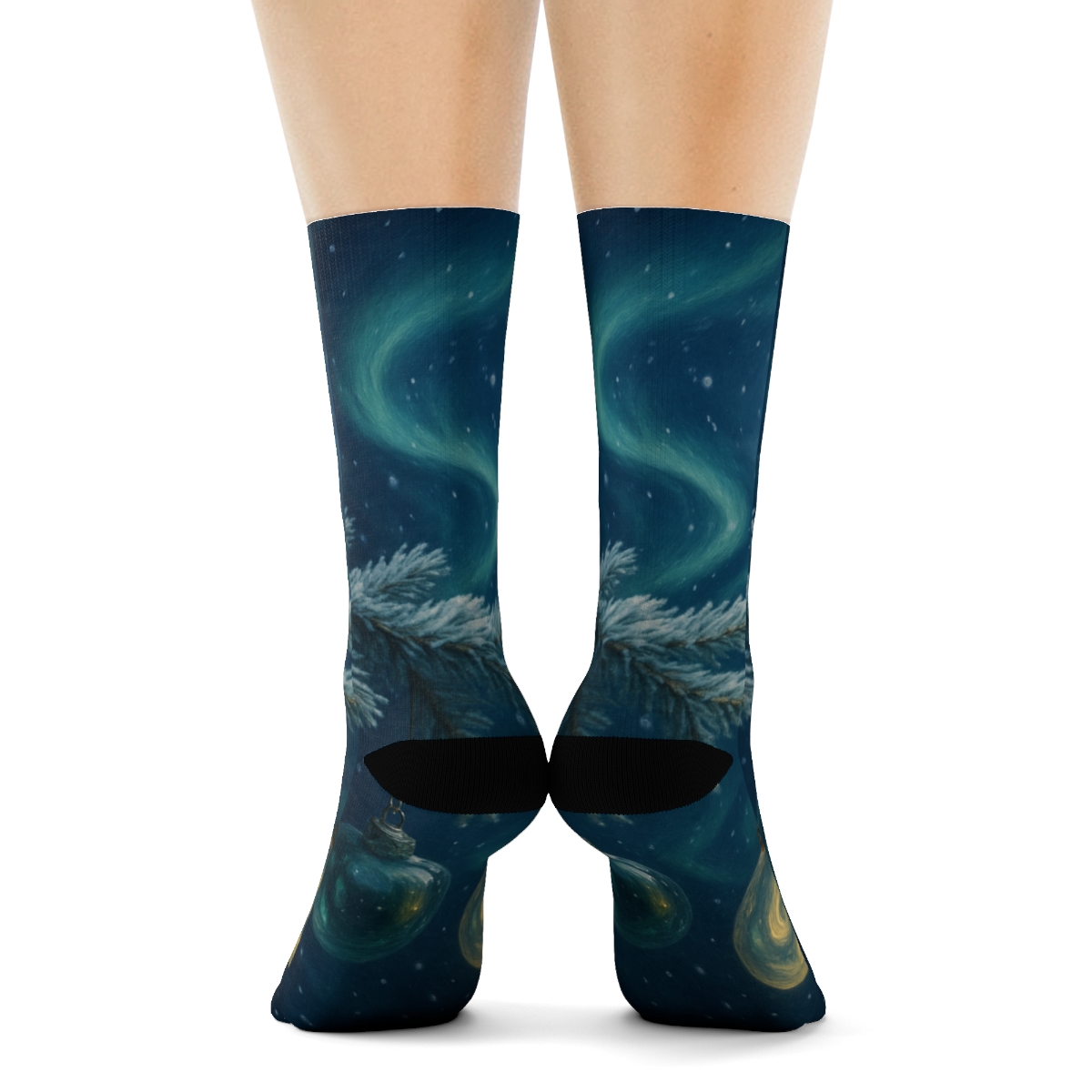 Winter Solstice Aurora Ornaments trendy colorful socks