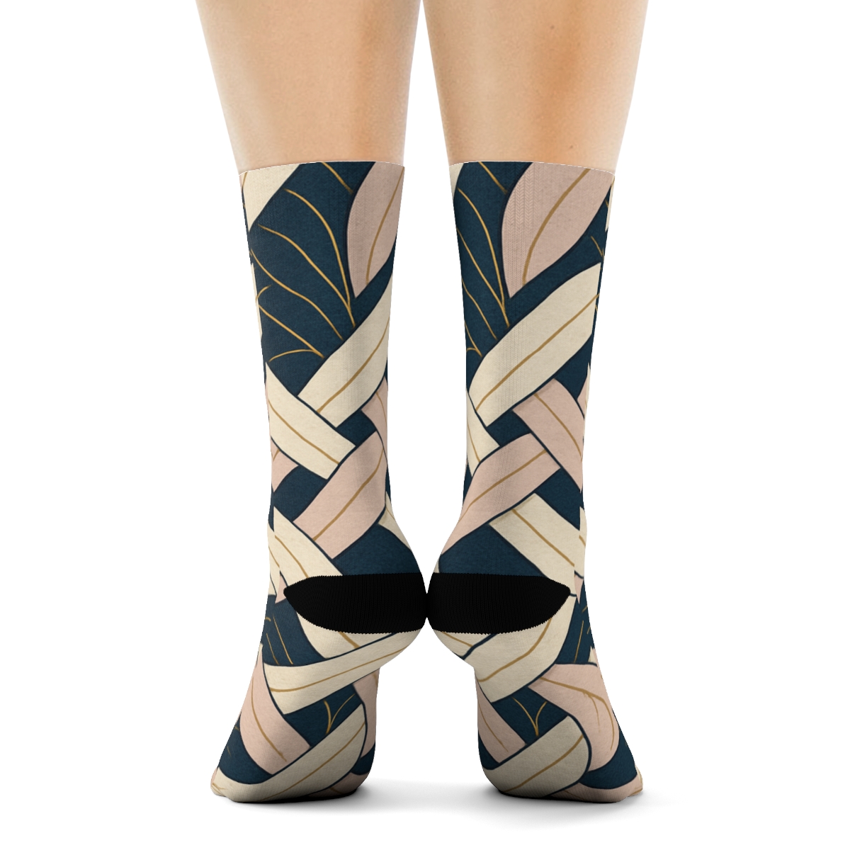 Camellia Knot Weave warm winter socks