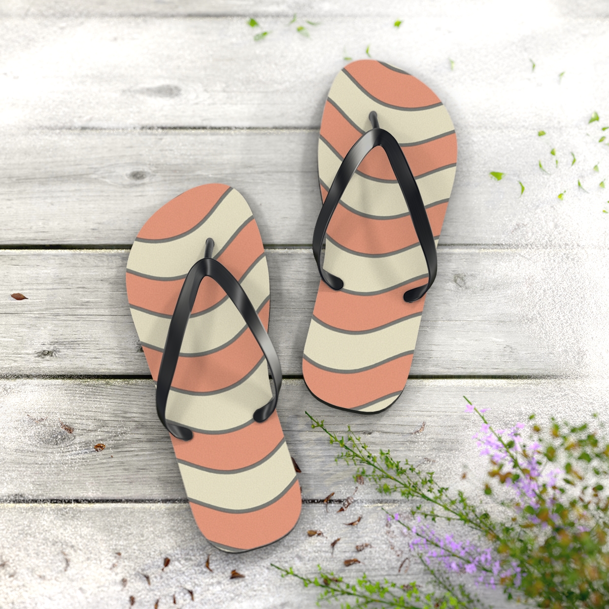 Coral Tide Harmony Flip Flops