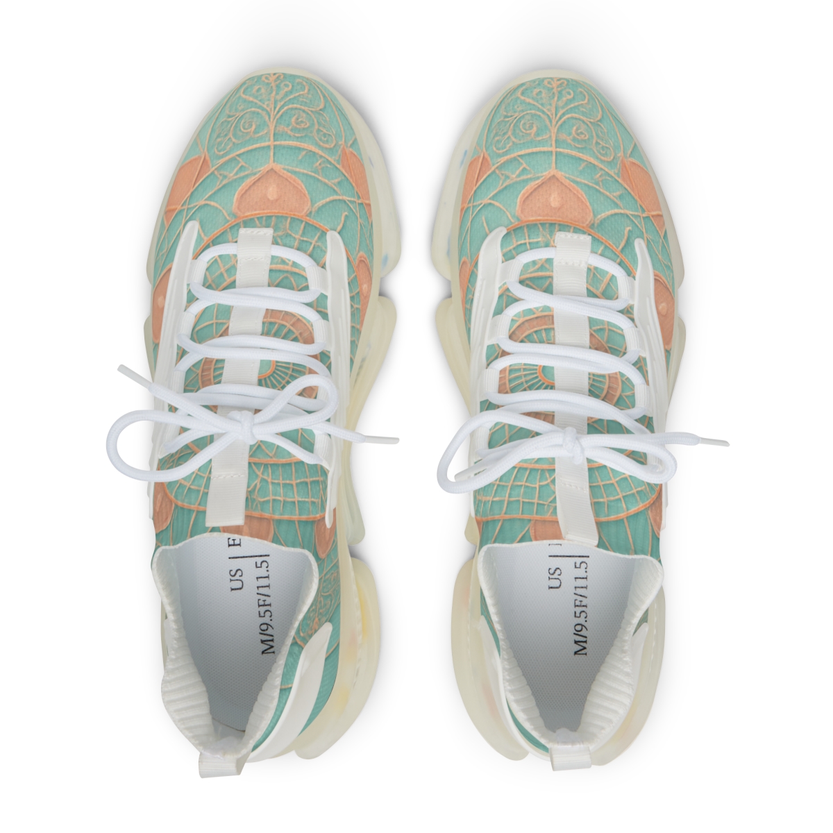 Orbital Filigree Mandala trendy fashion sneakers