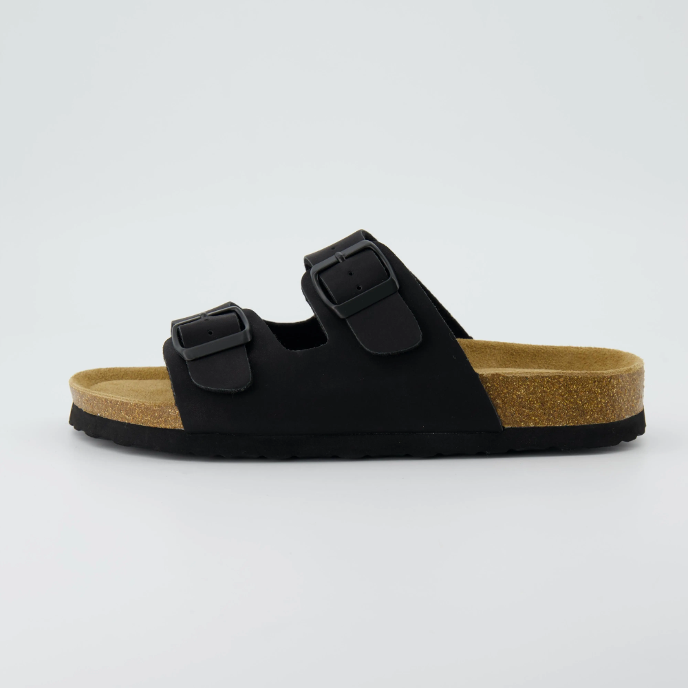 Dual Strap Cork Footbed Slides