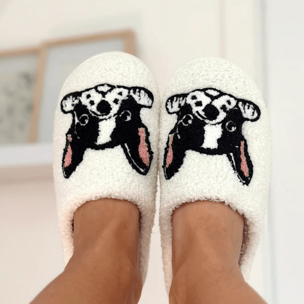 Terrier Printed Slip On Slippers