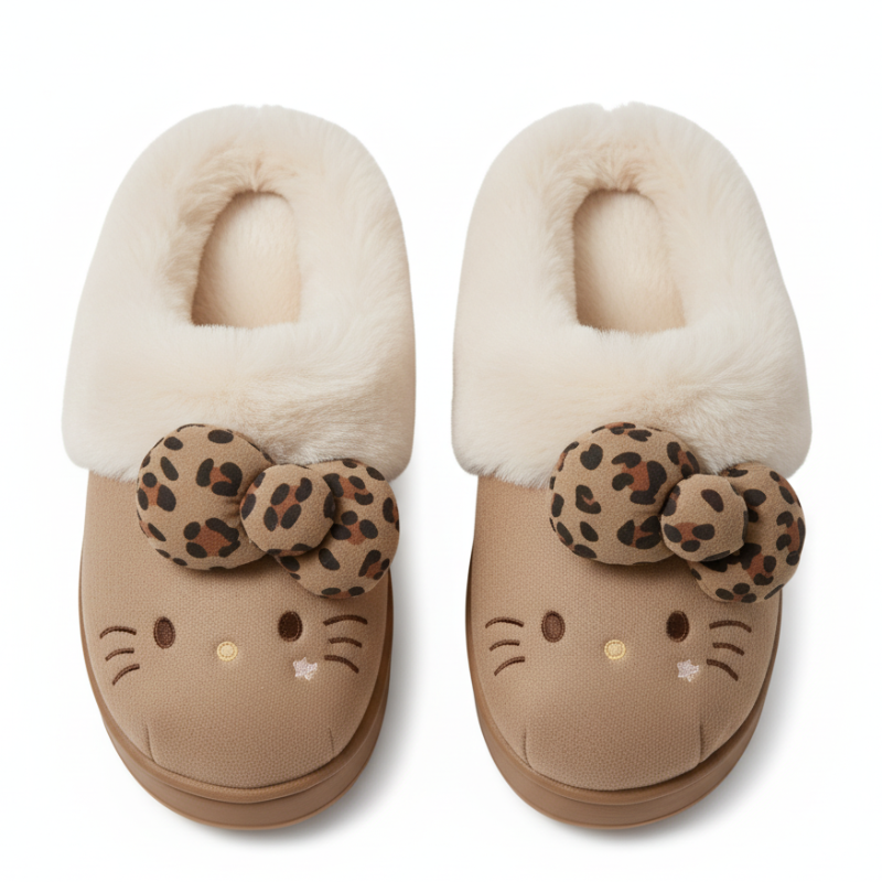 Hello Kitty Plush Slippers