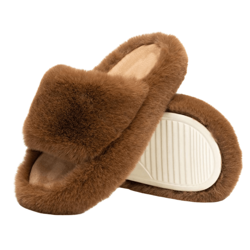 Cozy Faux Fur Slide Slippers