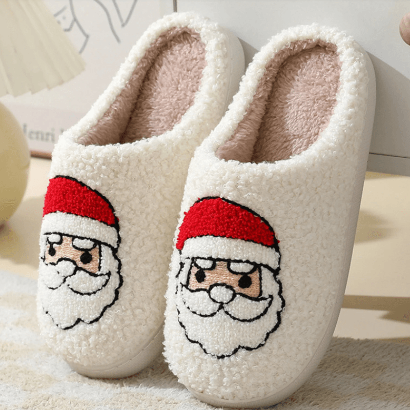 Festive Holiday Slide Slippers