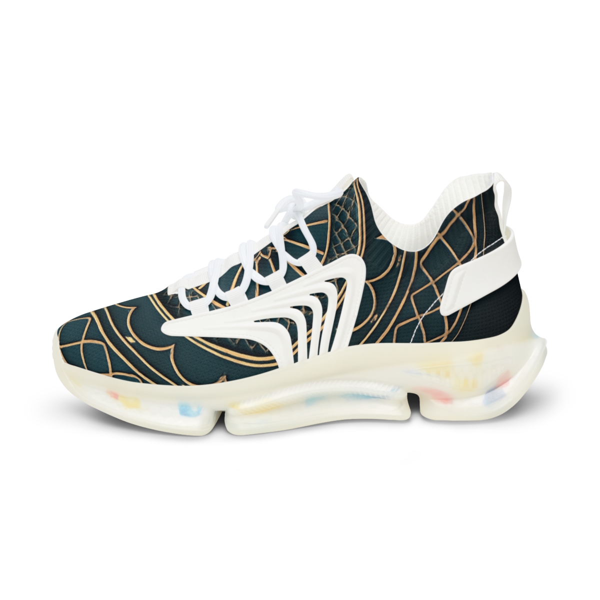 Velvet Lattice Mandala Drift personalized athletic sneakers