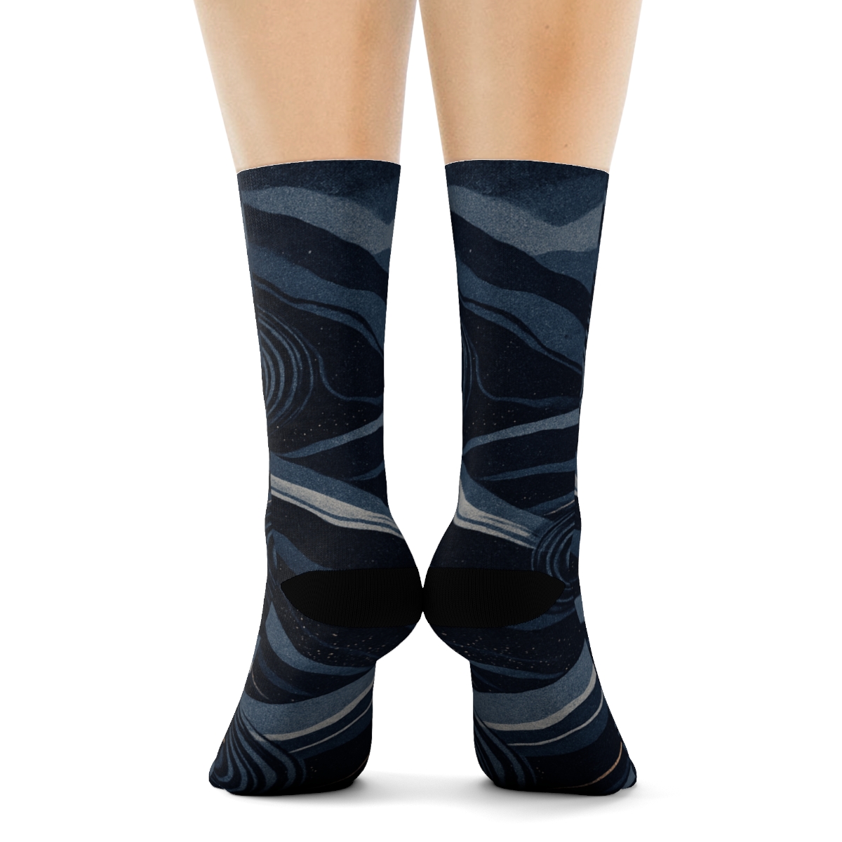 Strata Ripple Vortex Field stylish patterned socks