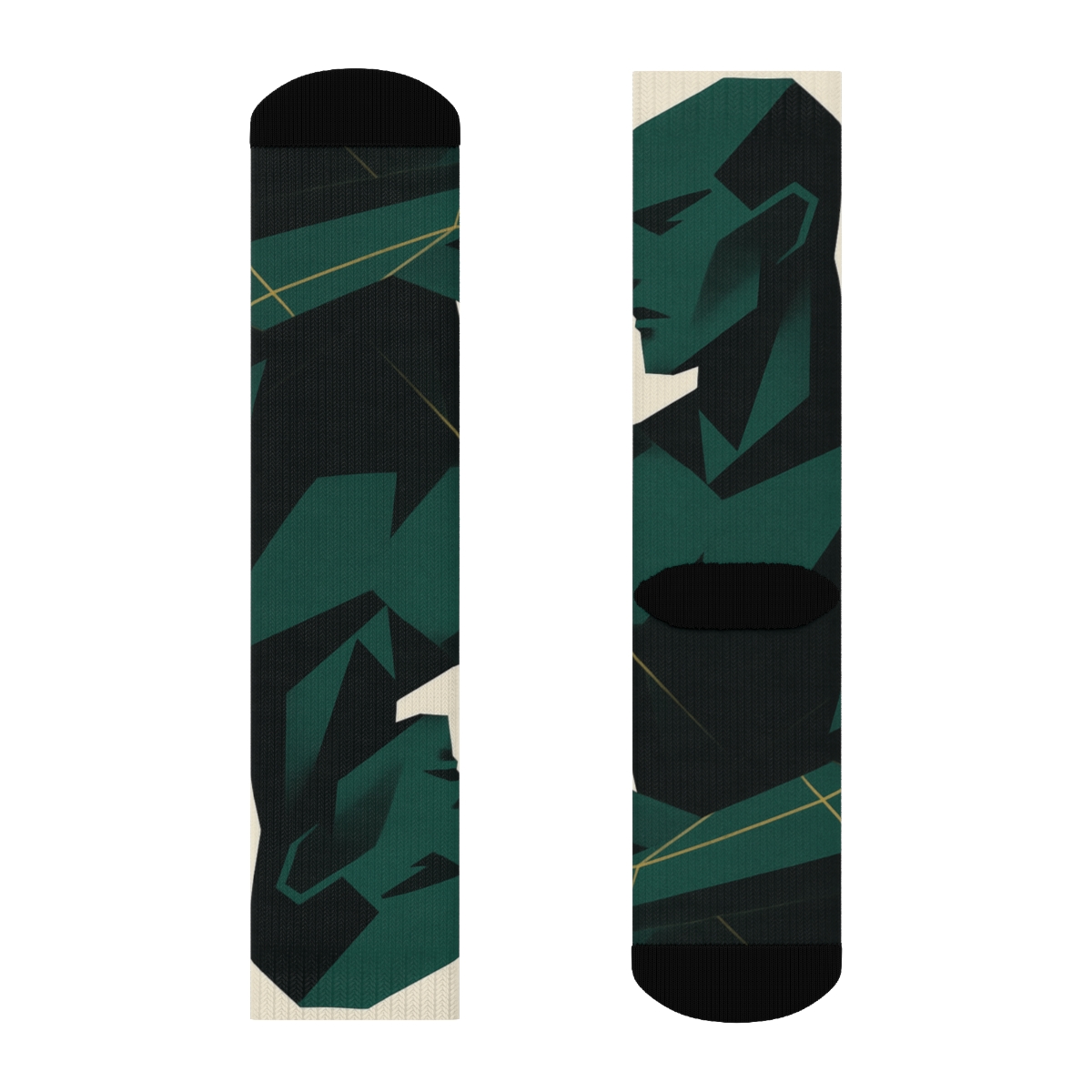 Praying Mantis Stillness Lattice sports performance socks