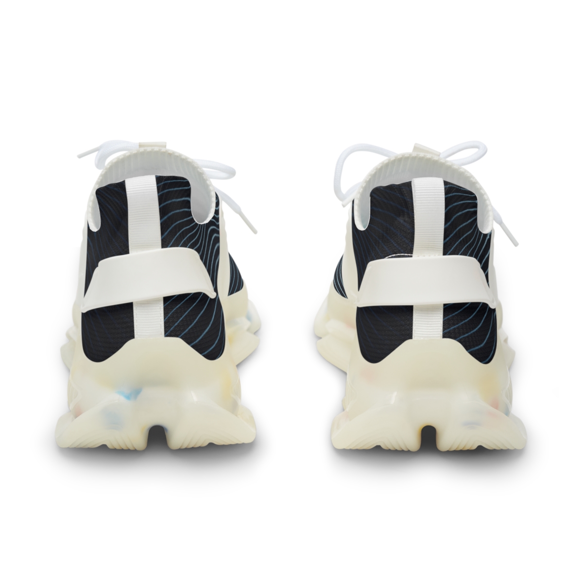 Moire Orbit Weave unique printed sneakers