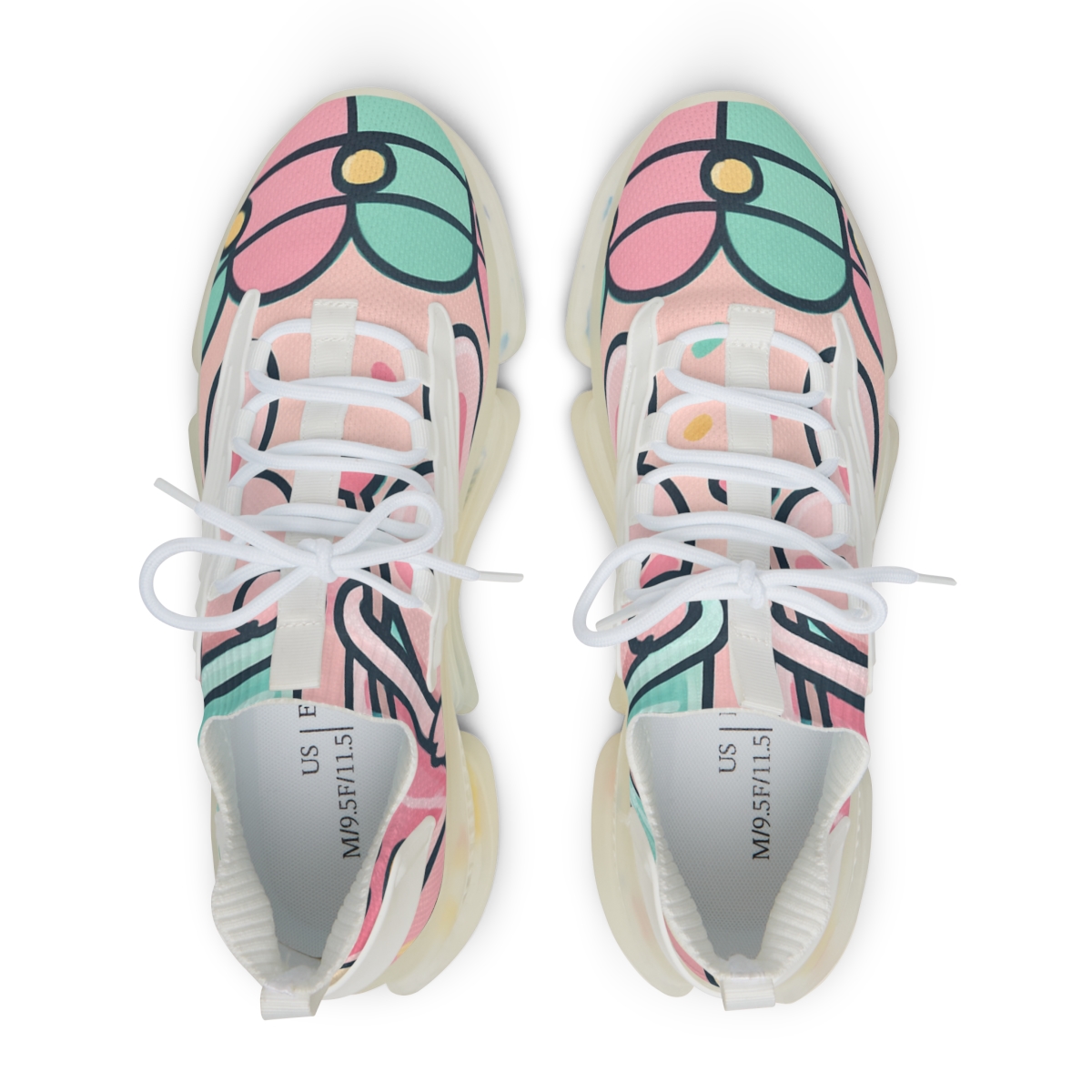 Bubble Tea Bunny Bash personalized athletic sneakers