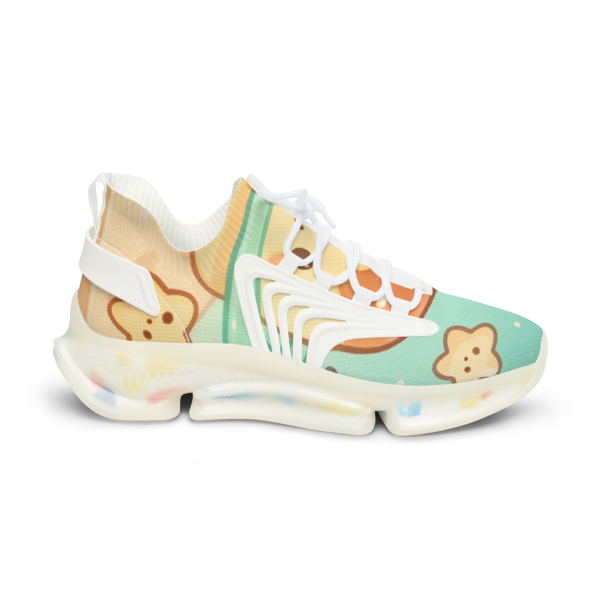 Pastel Planet Pudding Pals personalized athletic sneakers