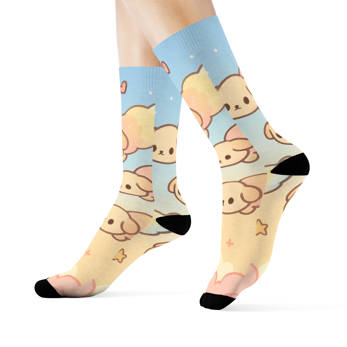 Puffy Comet Puppy Parade personalized cozy socks