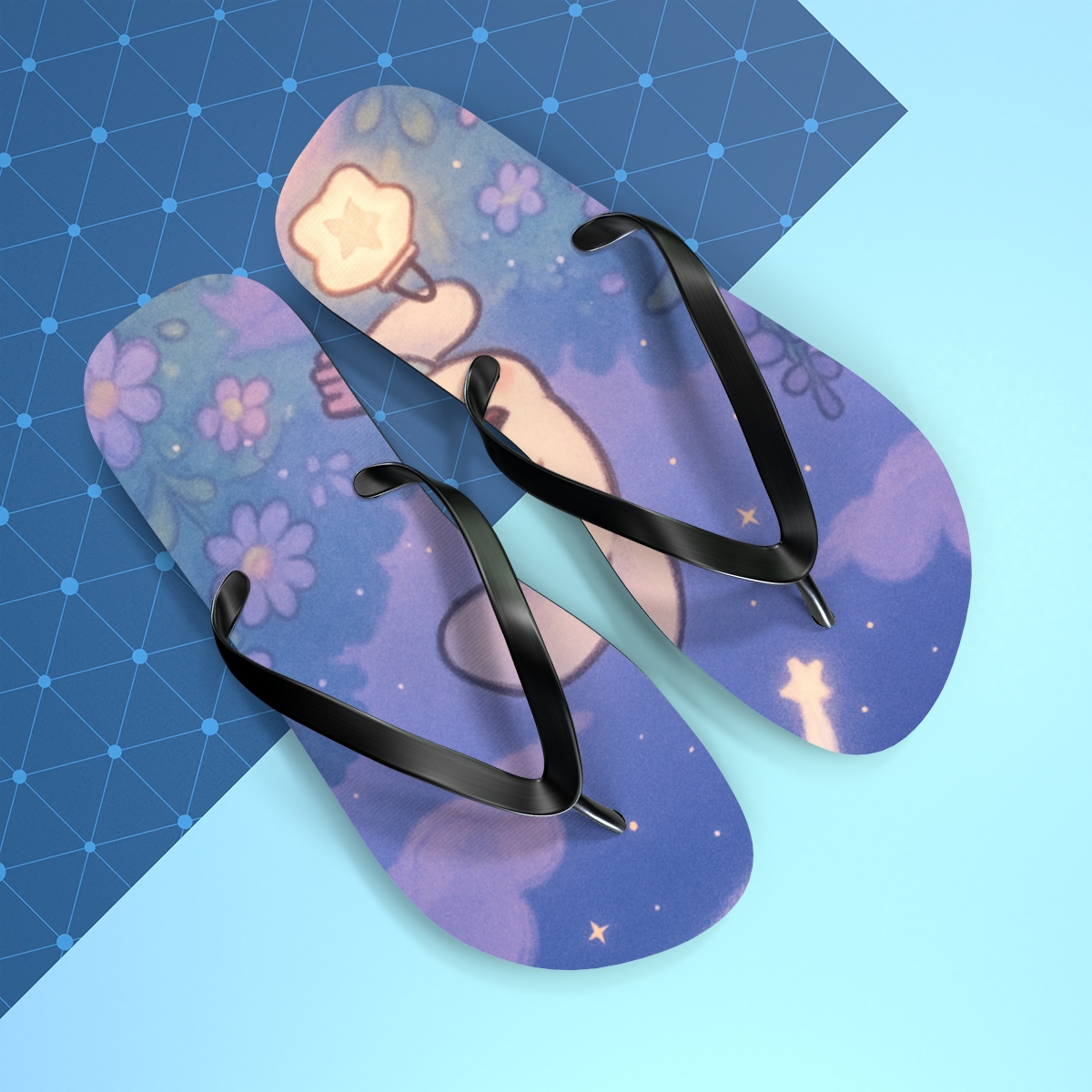 Sleepy Comet Bunny Lantern Walk soft sole flip flops