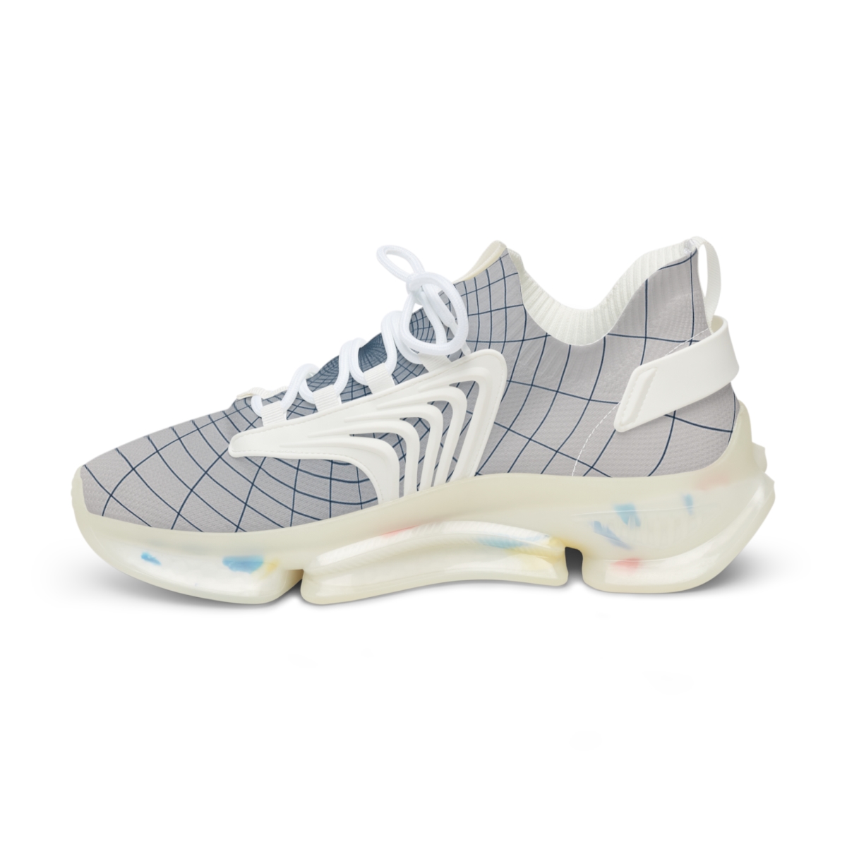 Radial Moire Grid Bloom lifestyle sneakers