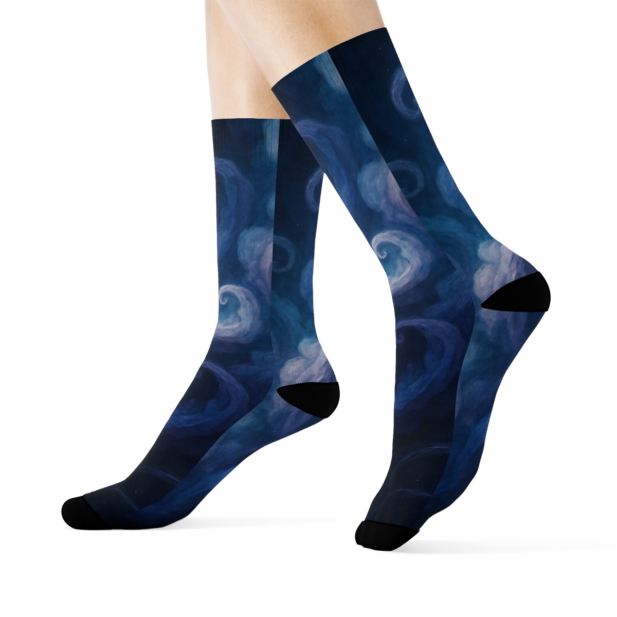 Octopus Ink Aurora Drift personalized cozy socks