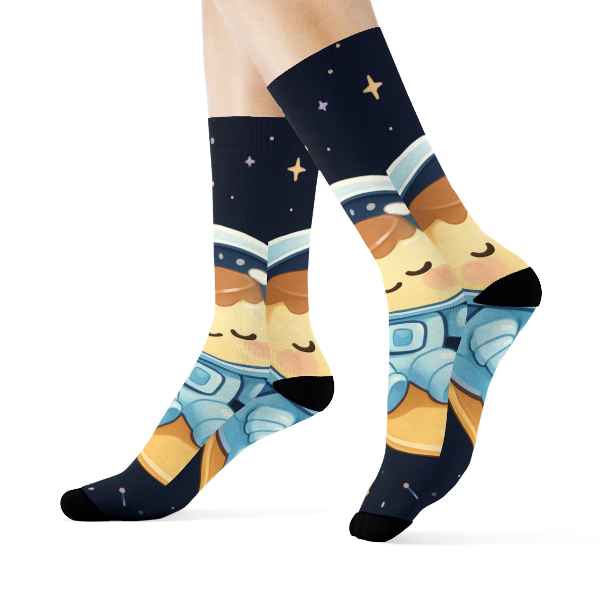 Cosmic Pudding Astronauts sports performance socks