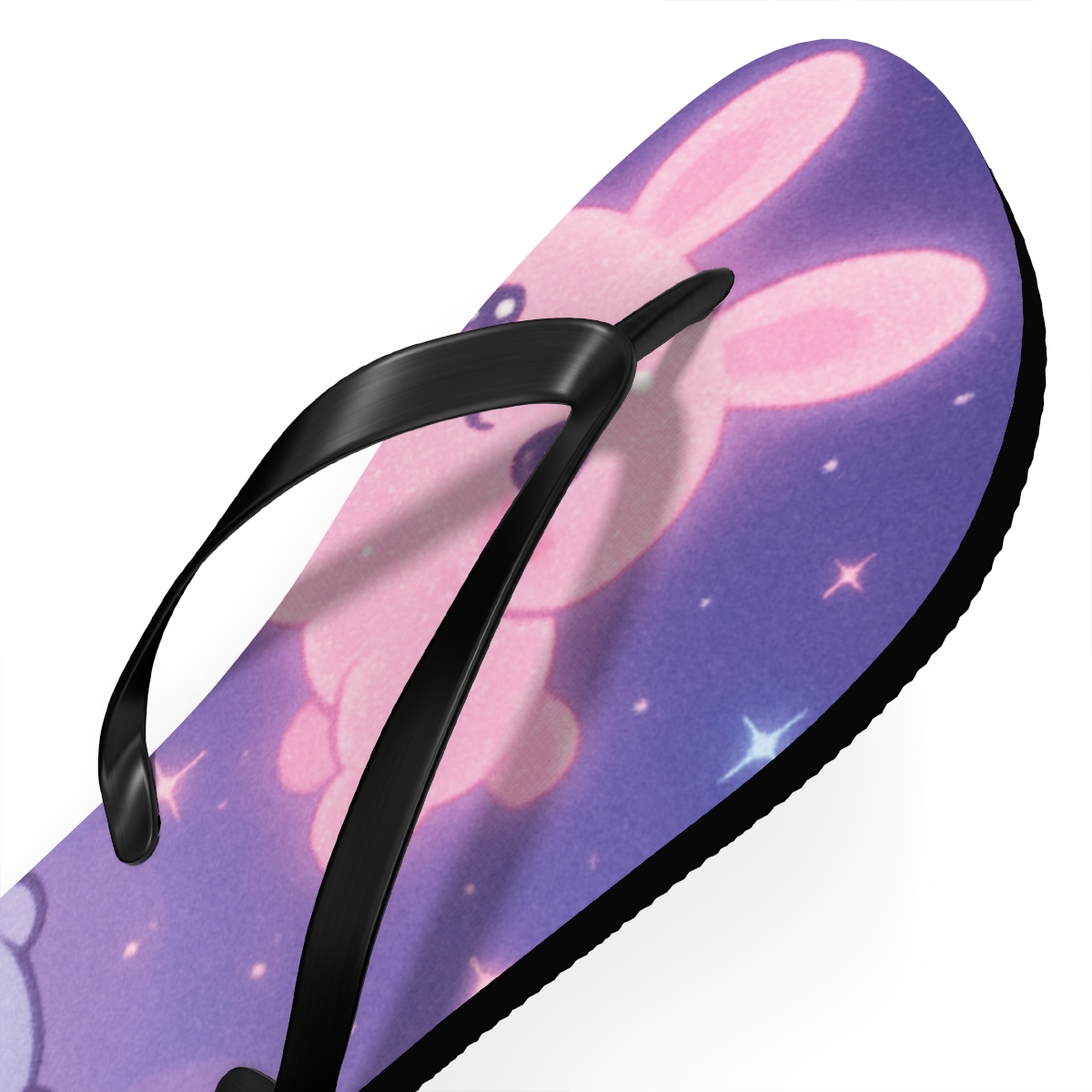 Starlight Bunny Constellation personalized beach flip flops