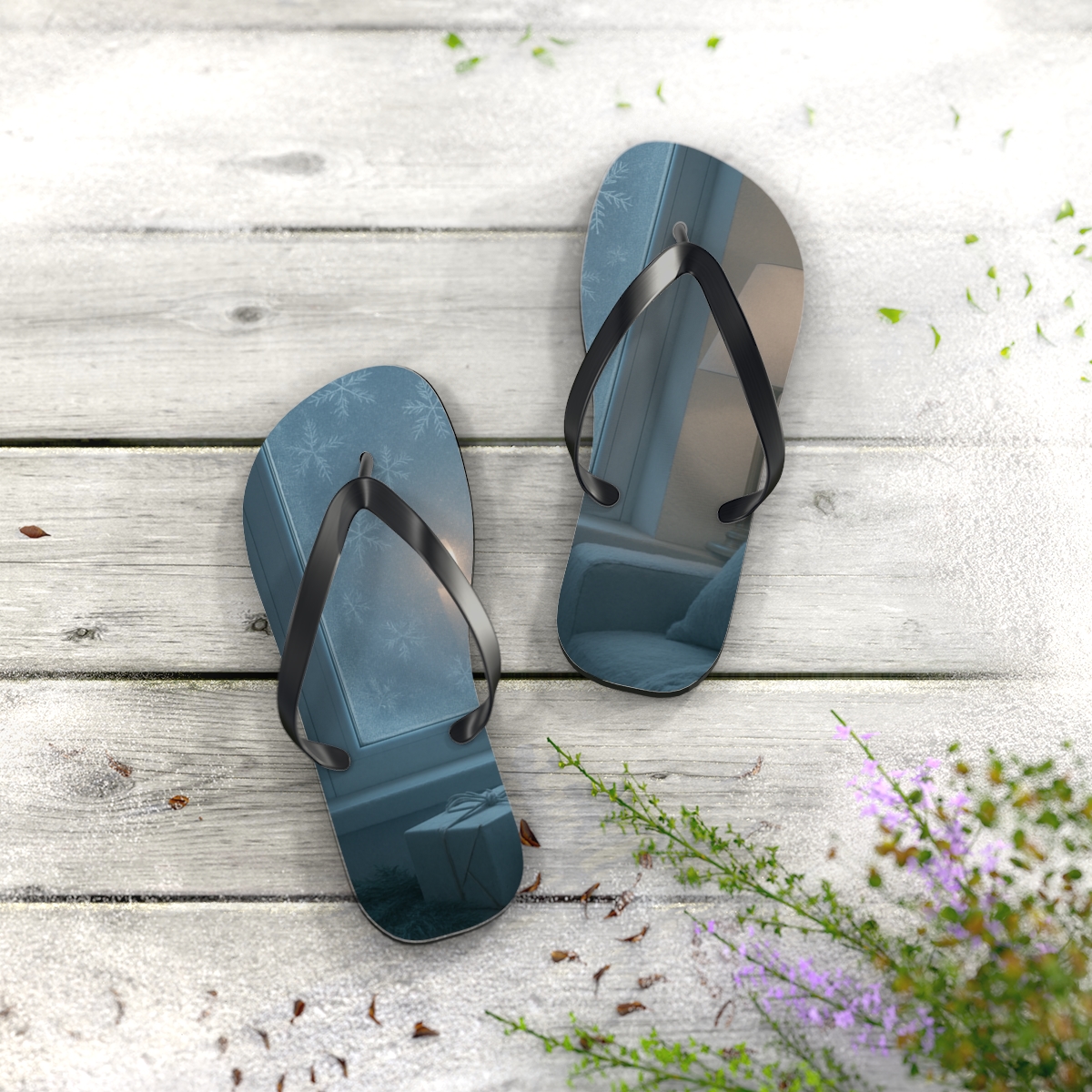 Frosted Serenity Flip Flops
