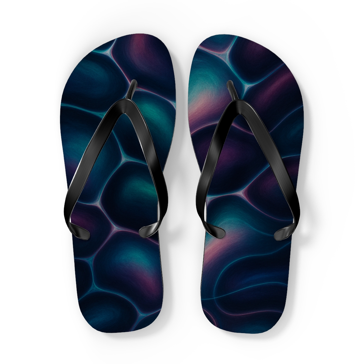 Chromatophore Mirage Drift custom flip flops