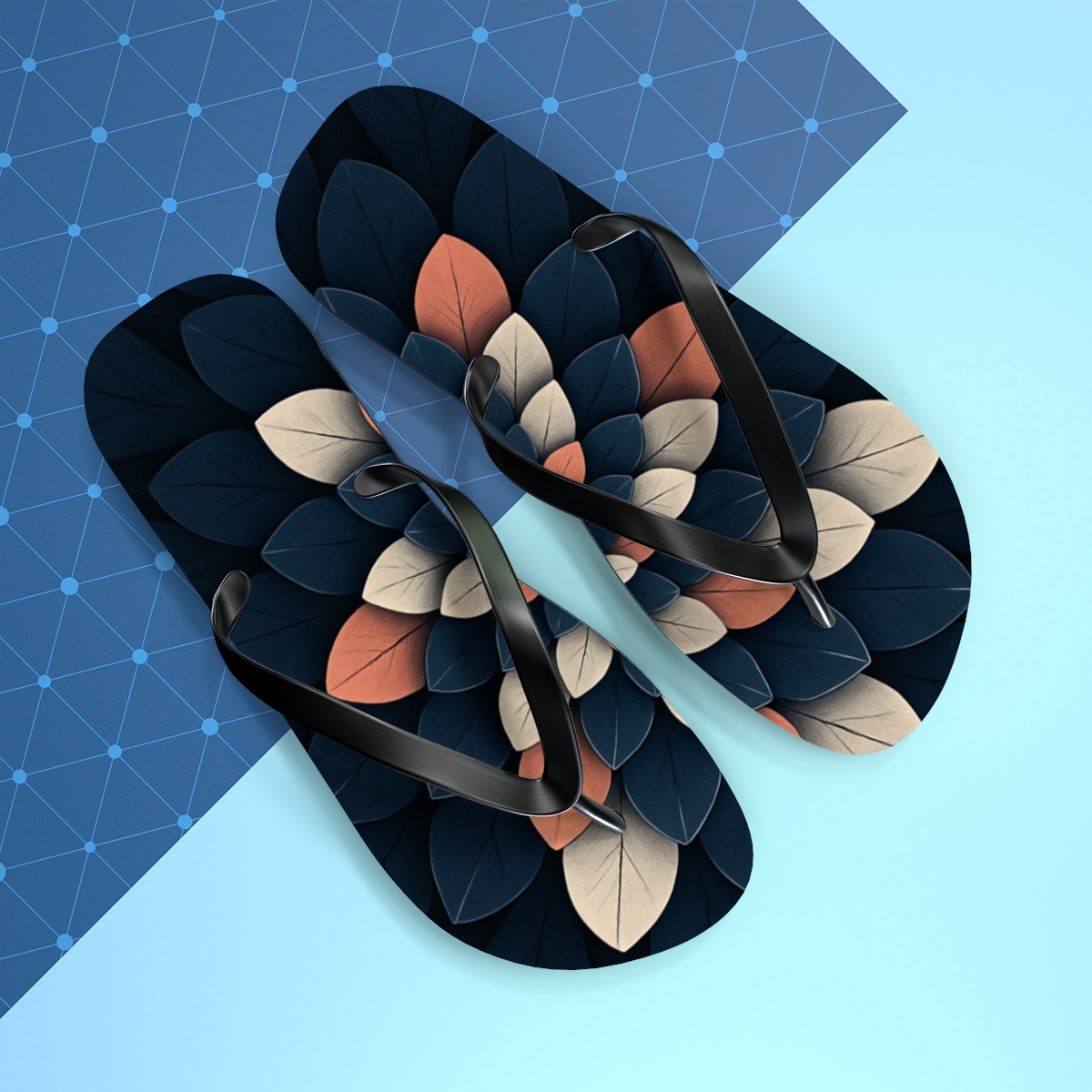 Orchid Aperture Rings designer logo flip flops