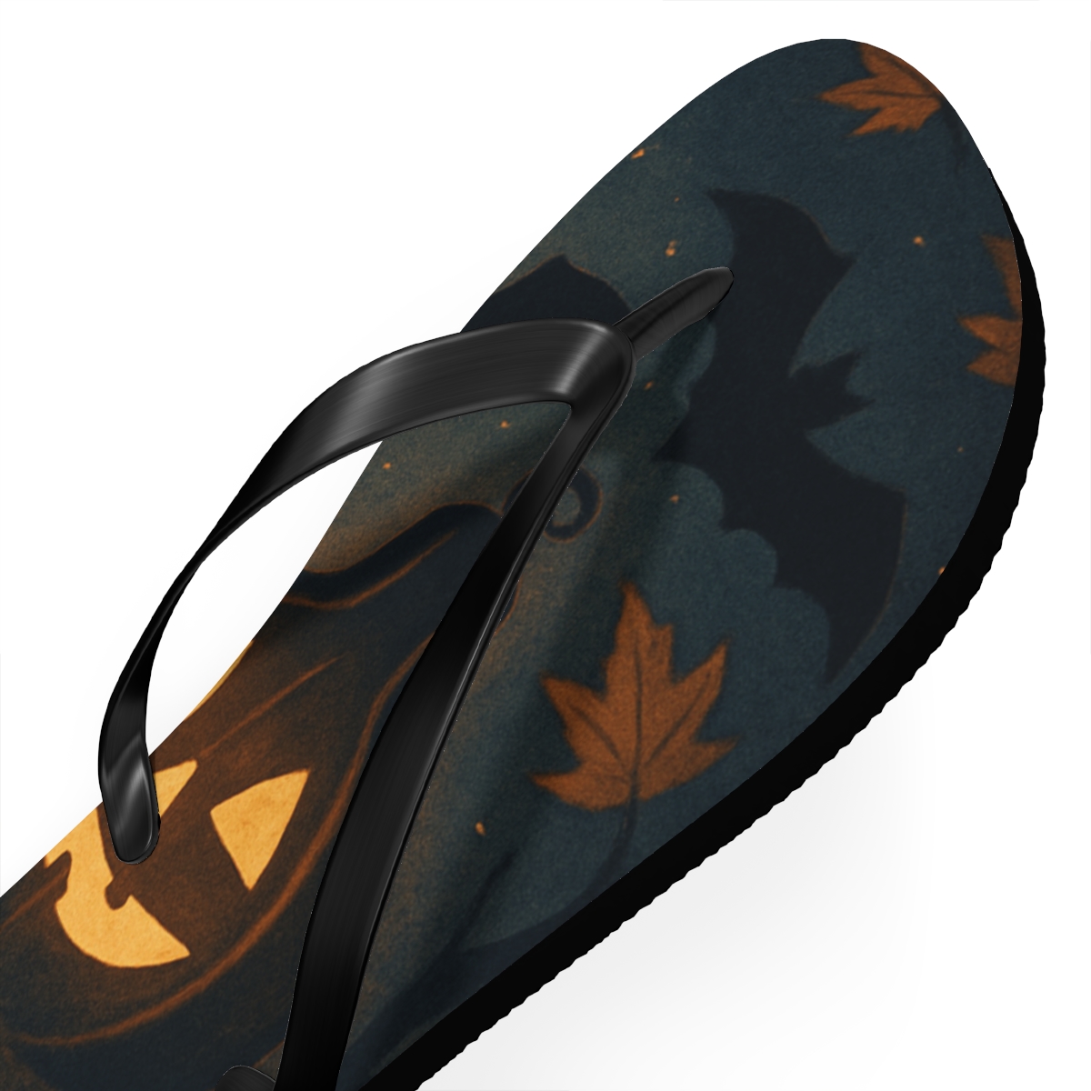 Halloween Ember Lantern Drift unique graphic flip flops