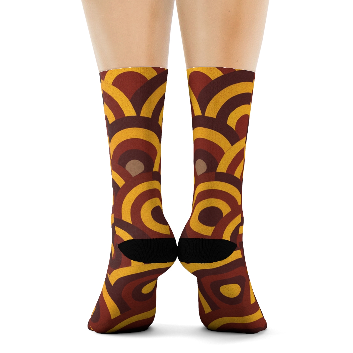 Marigold Ring Sequence trendy colorful socks