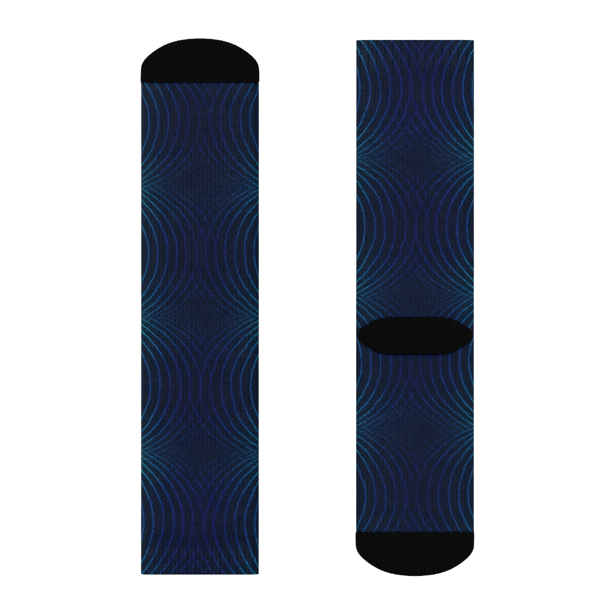 Moire Orbit Weave designer logo socks