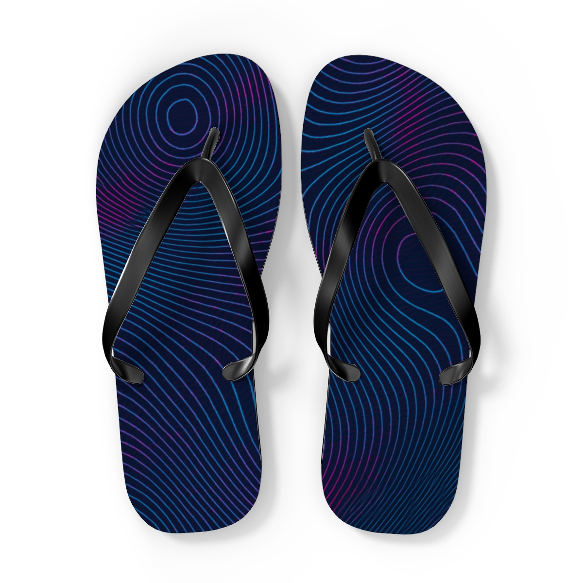 Moire Orbit Interference Weave comfortable casual flip flops