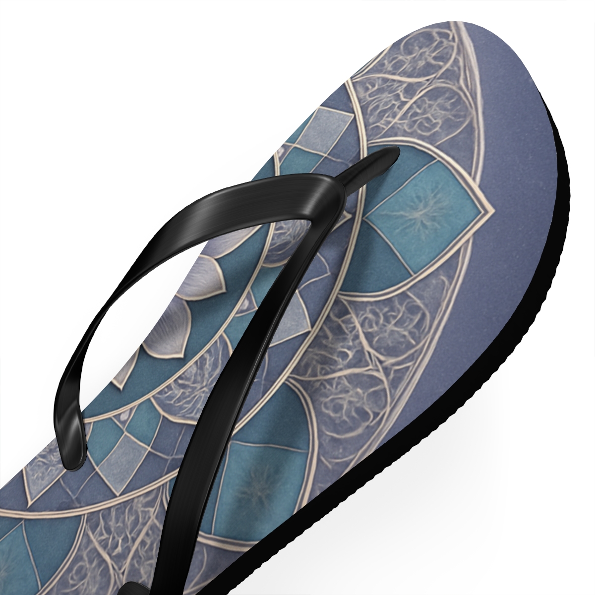 Orbital Petal Geometry custom flip flops