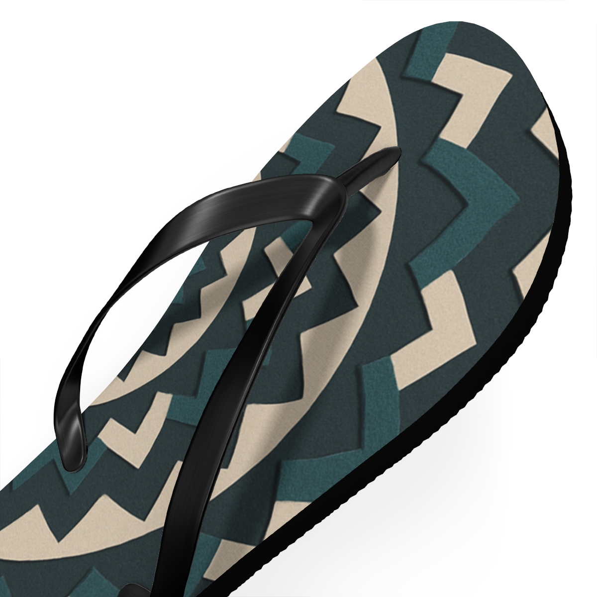 Radial Chevron Lattice trendy printed flip flops