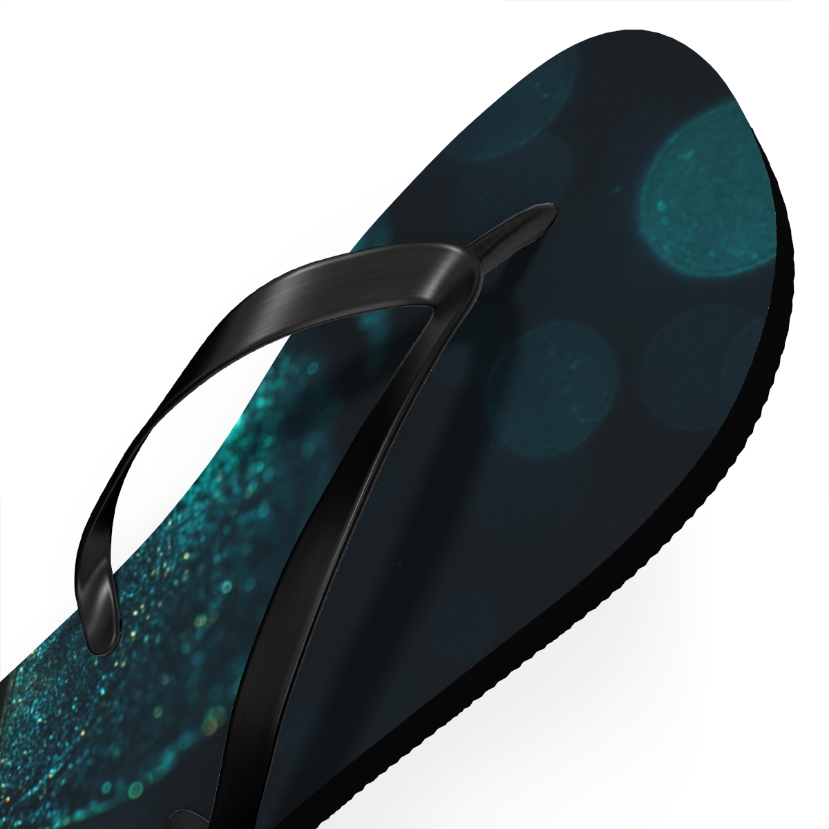 Iridescent Armor Of The Beetle soft sole flip flops