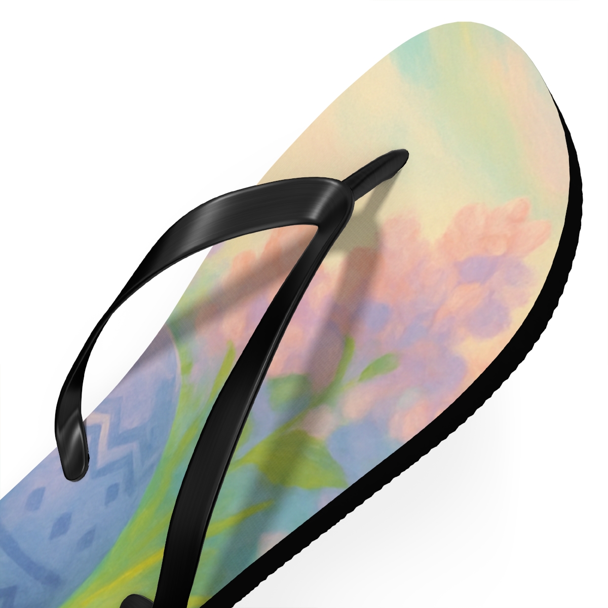 Spring Eggshell Aurora Garden soft sole flip flops