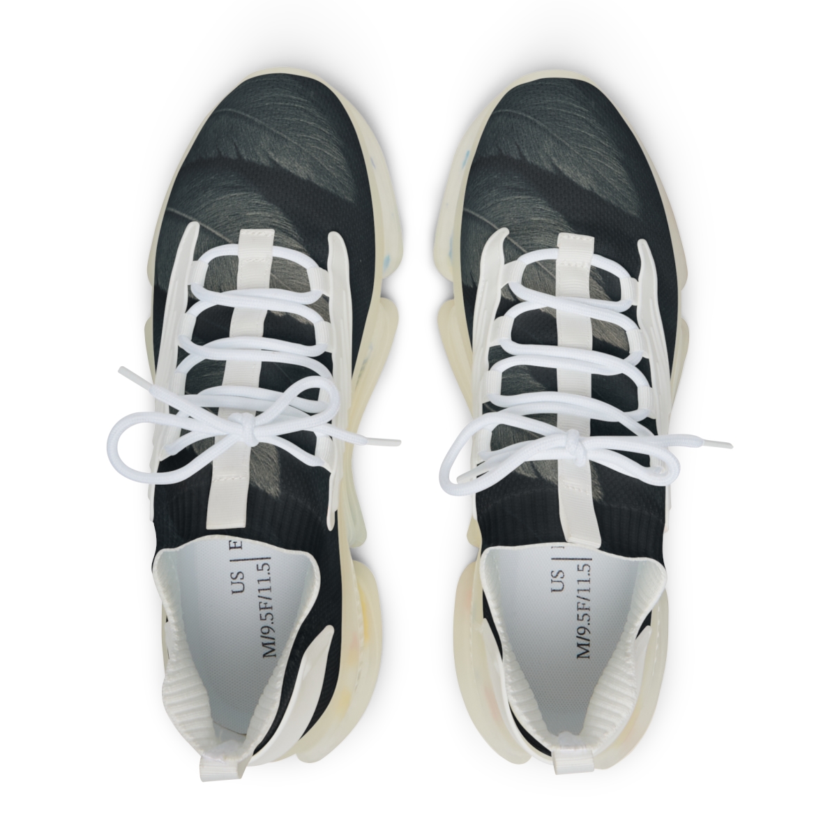 Owl Feather Silence Ripple personalized athletic sneakers