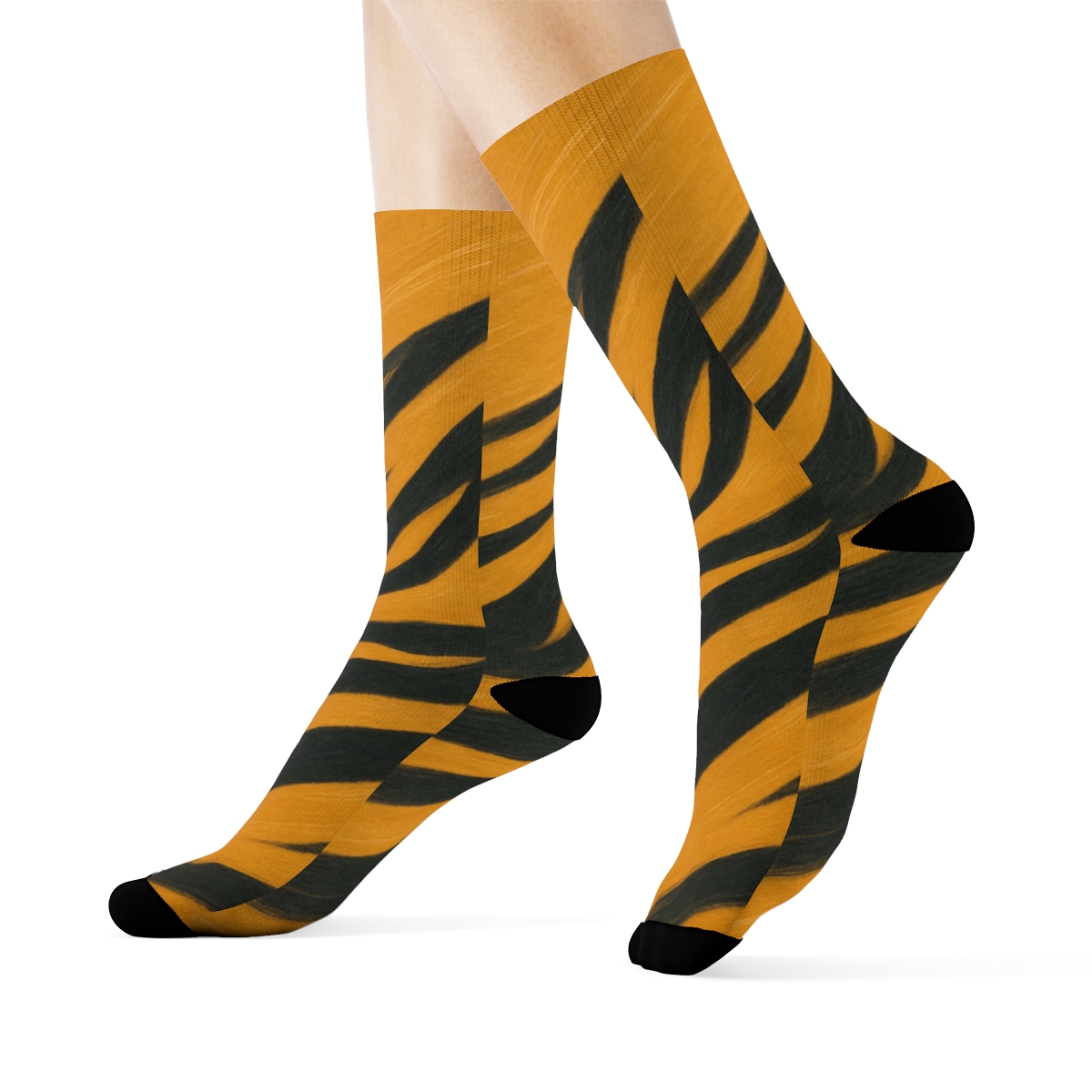 Striated Runner Pattern comfortable cotton socks