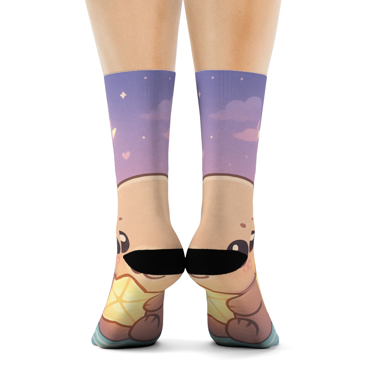 Sleepy Lantern Sea Otter designer logo socks