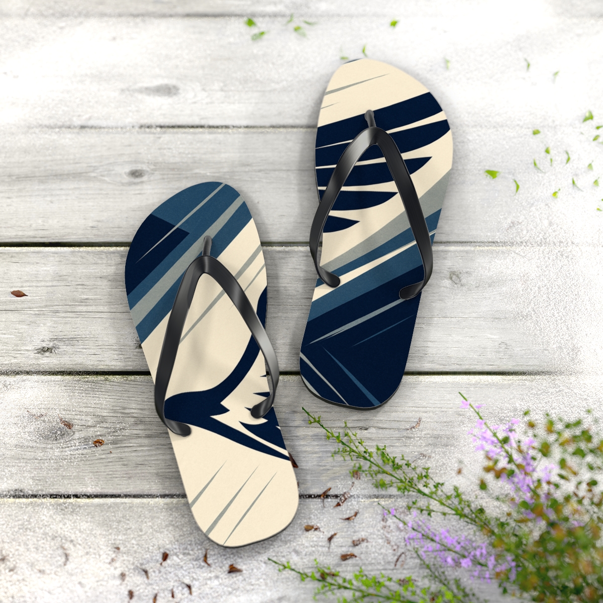Hawk Wing Vector colorful rubber flip flops