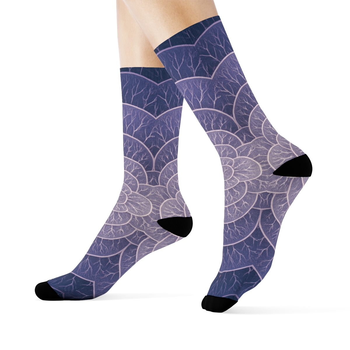 Orchid Vein Halos trendy colorful socks
