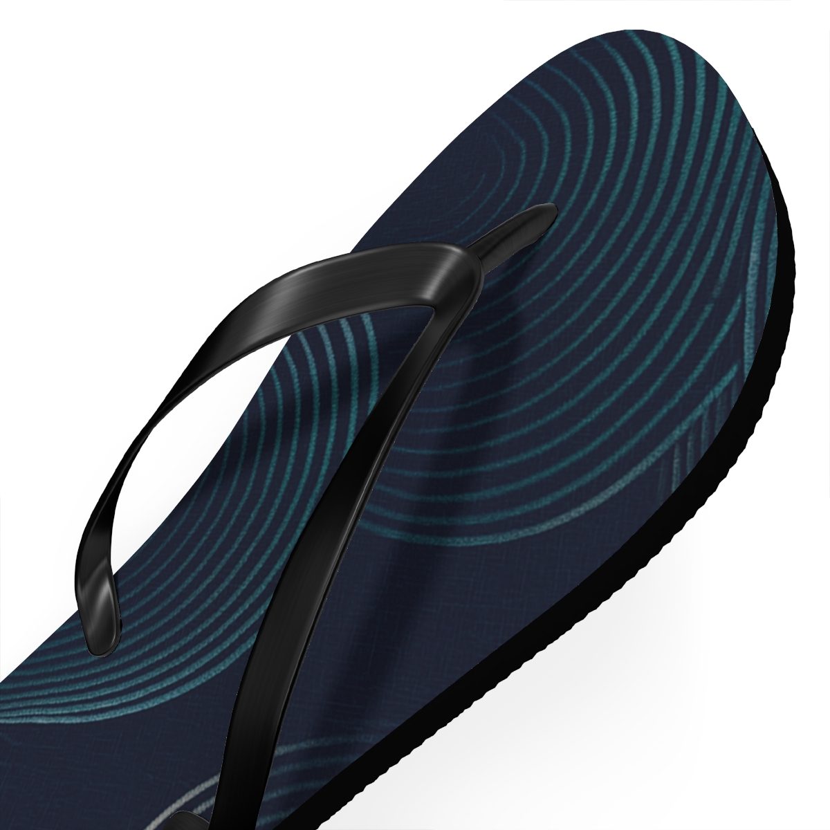 Moire Orbit Weave personalized beach flip flops