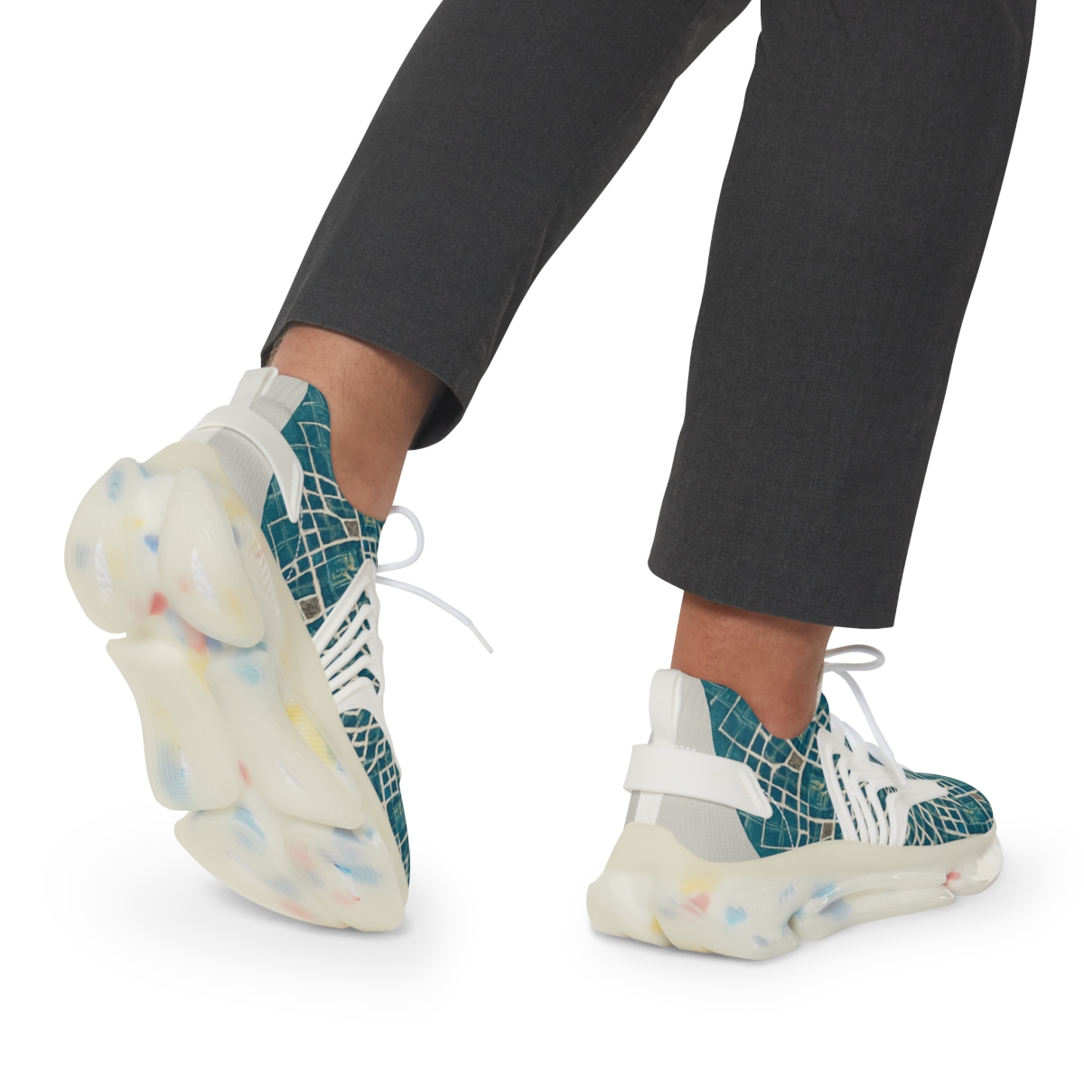 Prismatic Lattice Halo designer branded sneakers