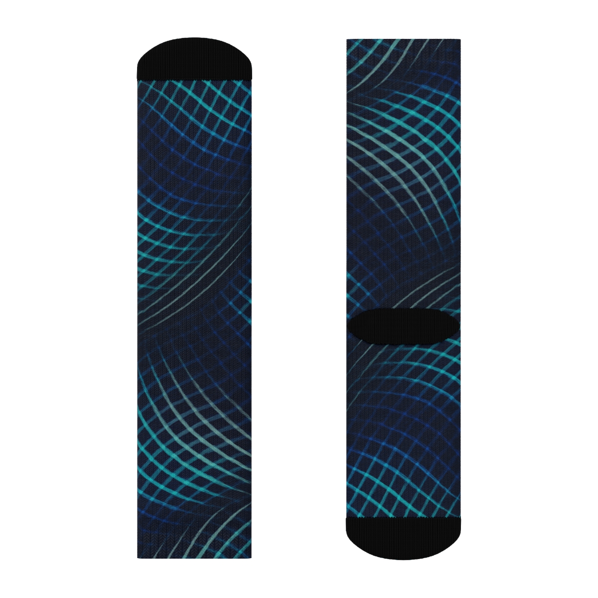 Moire Orbit Weave designer logo socks