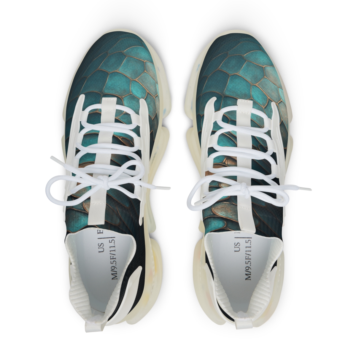 Iridescent Carapace Pattern premium sport sneakers