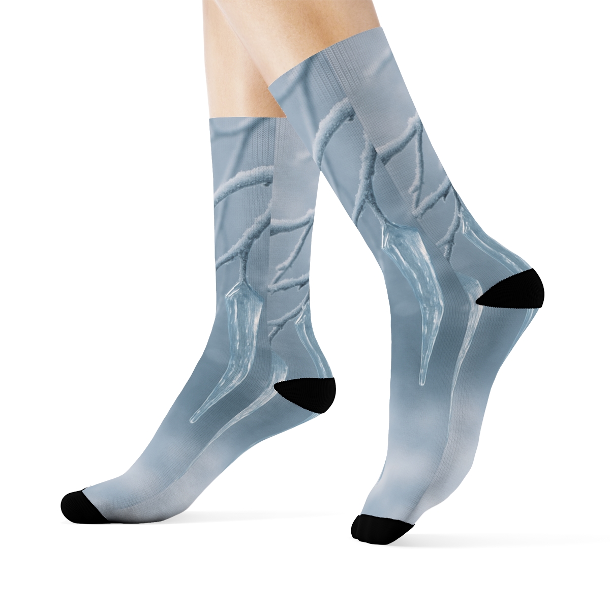 Winter Icicle Dreamscape sports performance socks