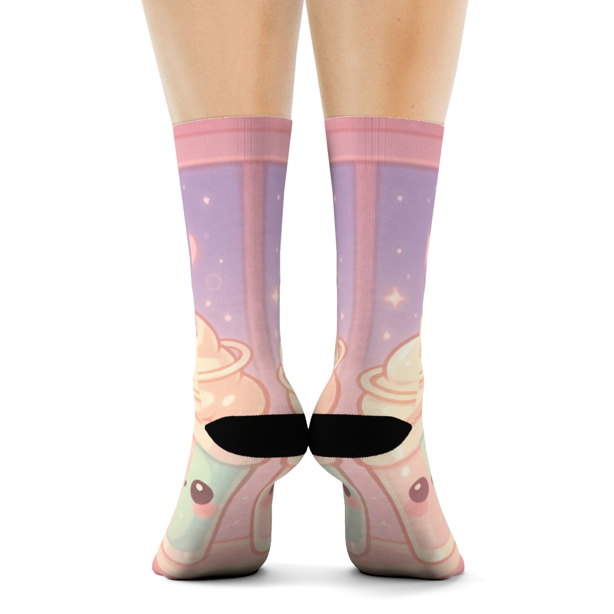Pastel Planet Milkshake Buddies comfortable cotton socks