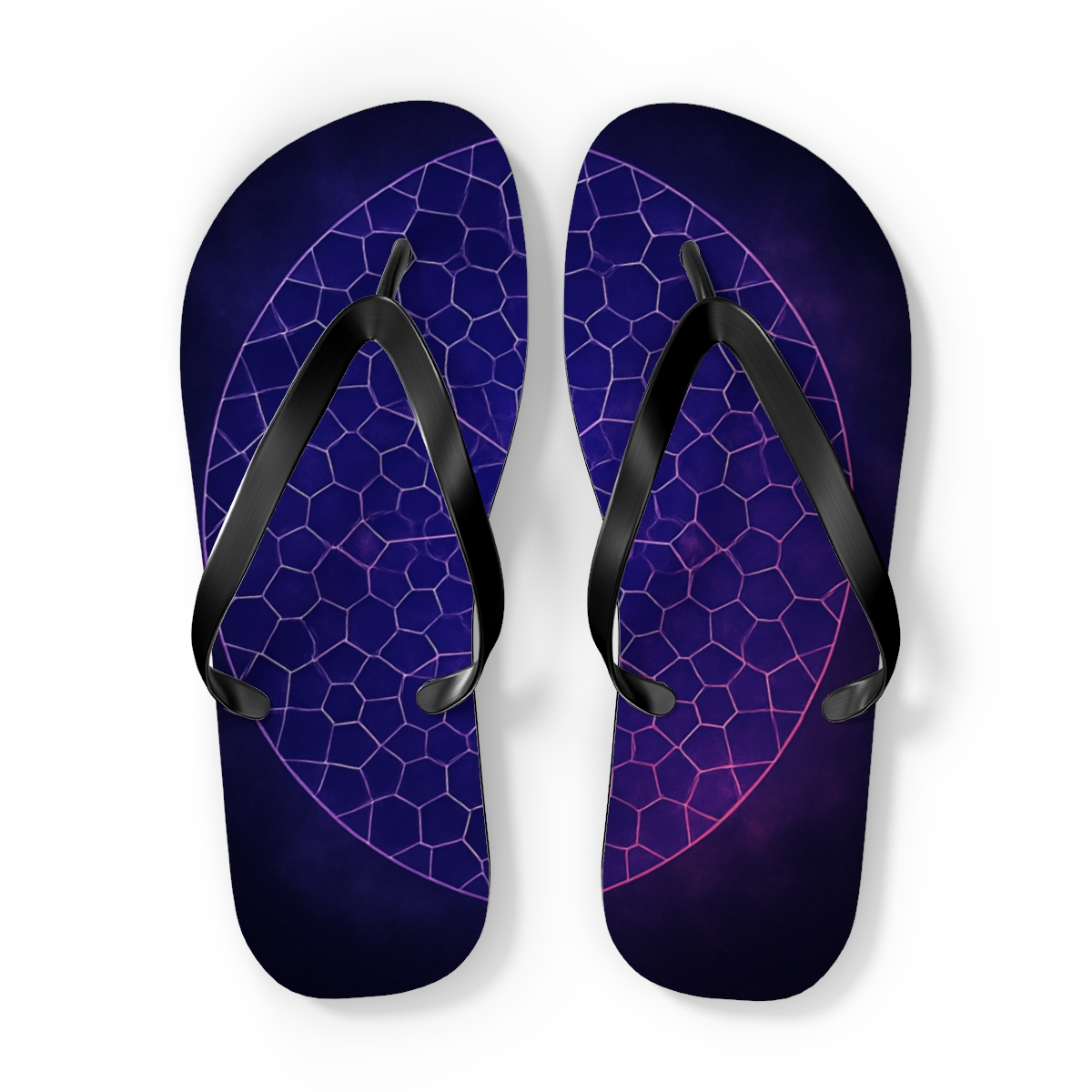 Nebula Lattice Wheel trendy printed flip flops