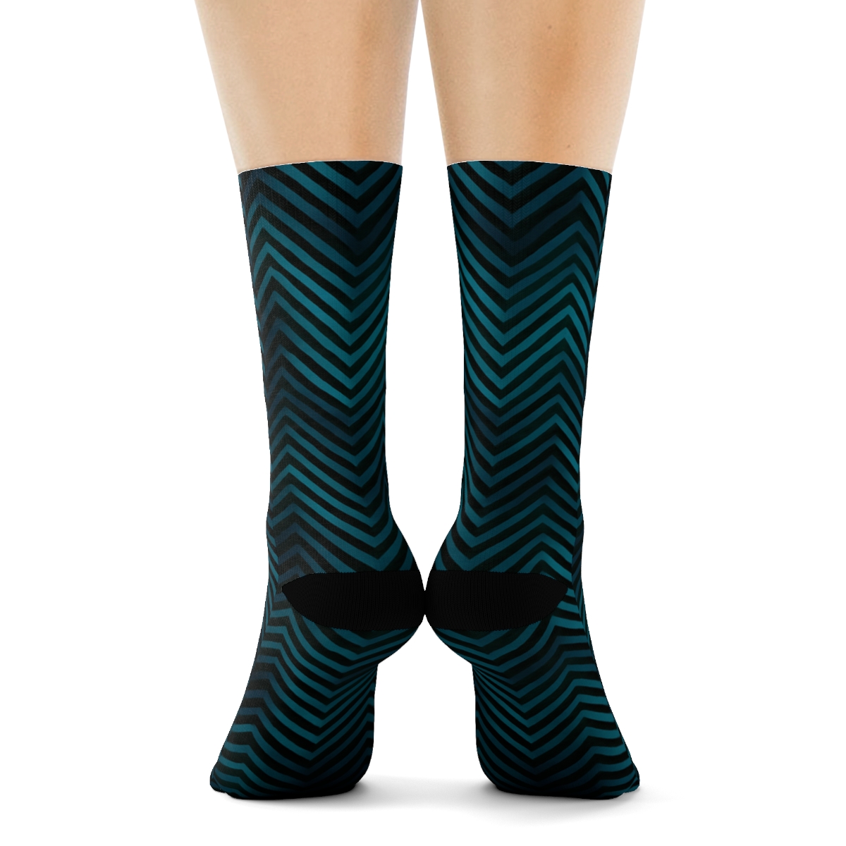Phase Shift Chevron Grid warm winter socks