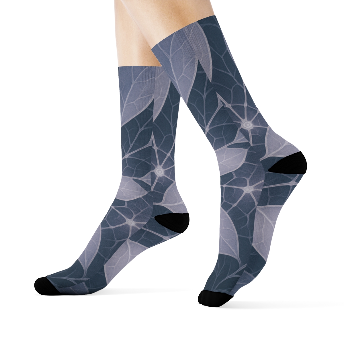 Orchid Vein Lattice comfortable cotton socks