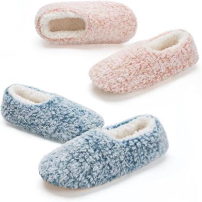 2 Pack Warm Fuzzy Anti Skid – Stay Cozy and Safe Indoors Slippers - Cloud Cushion Slides