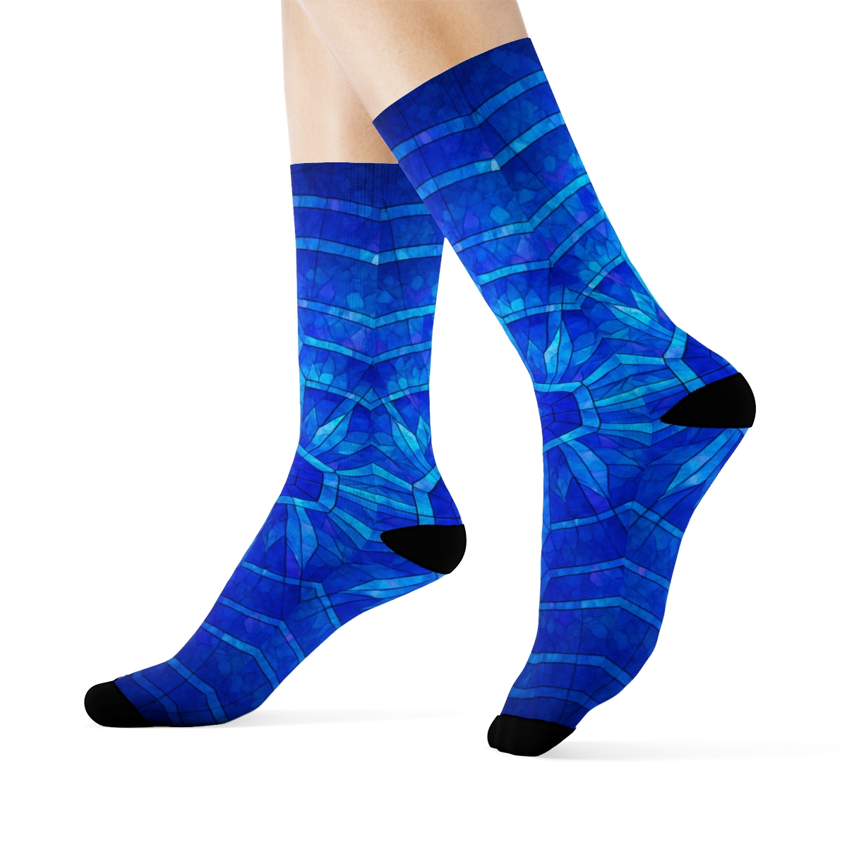 Prismatic Orbit Mosaic stylish patterned socks