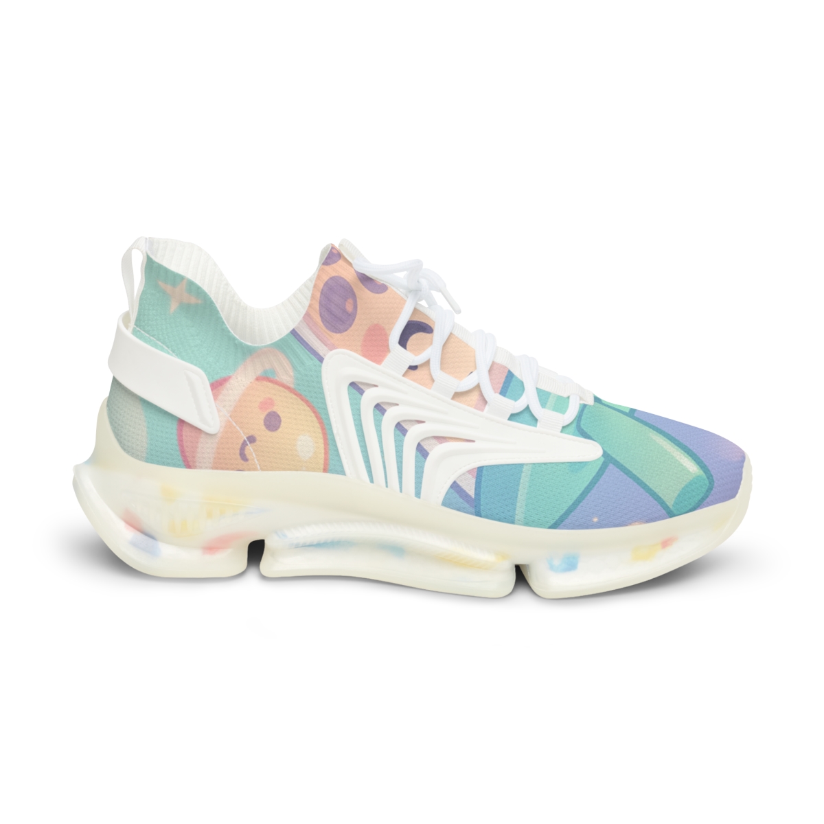 Cosmic Bubble Tea Constellation personalized athletic sneakers
