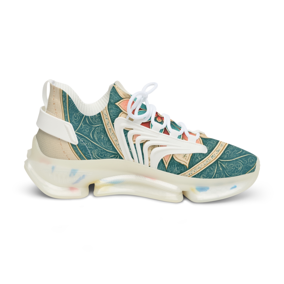 Radial Petal Engine personalized athletic sneakers